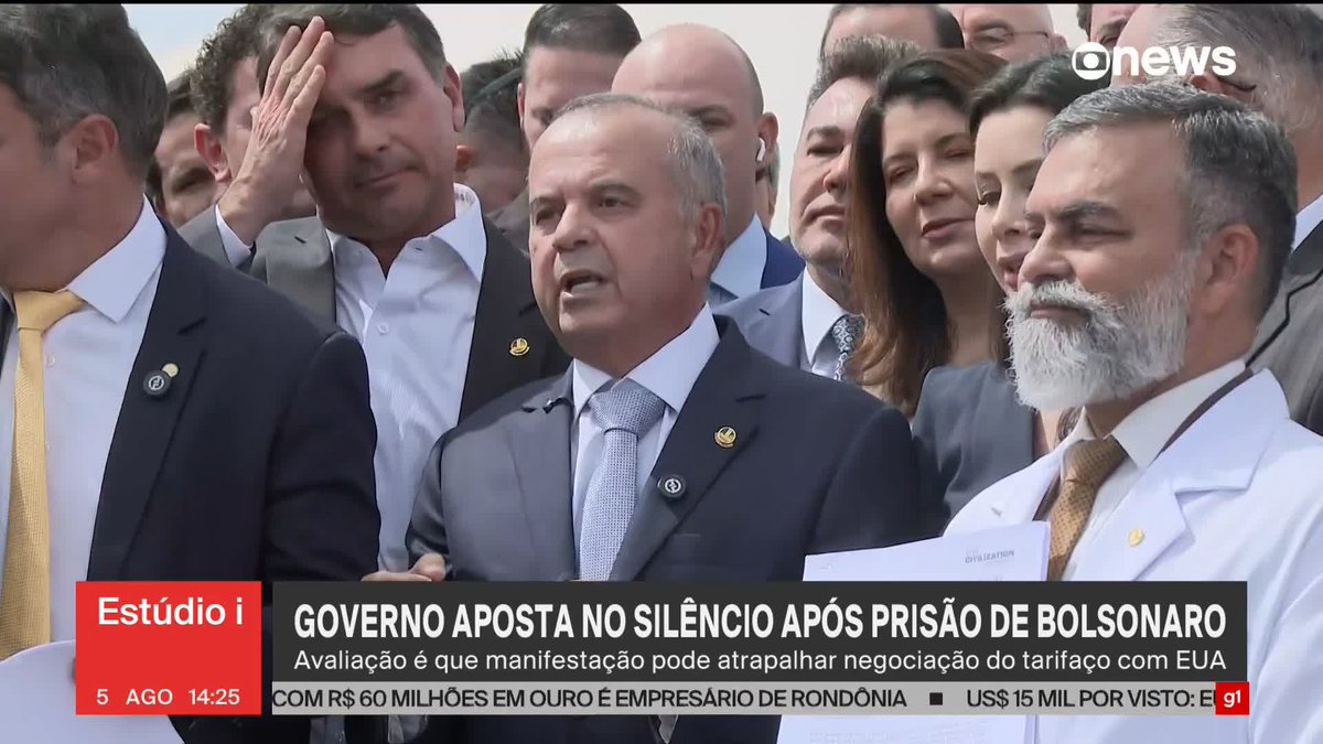 Oposição pressiona Alcolumbre após prisão de Bolsonaro. Líder da oposição no Senado, Rogério Marinho (PL-RN) diz que Davi Alcolumbre "não pode ficar de costas para o Parlamento". #Estúdioi ➡ Assista à #GloboNews: