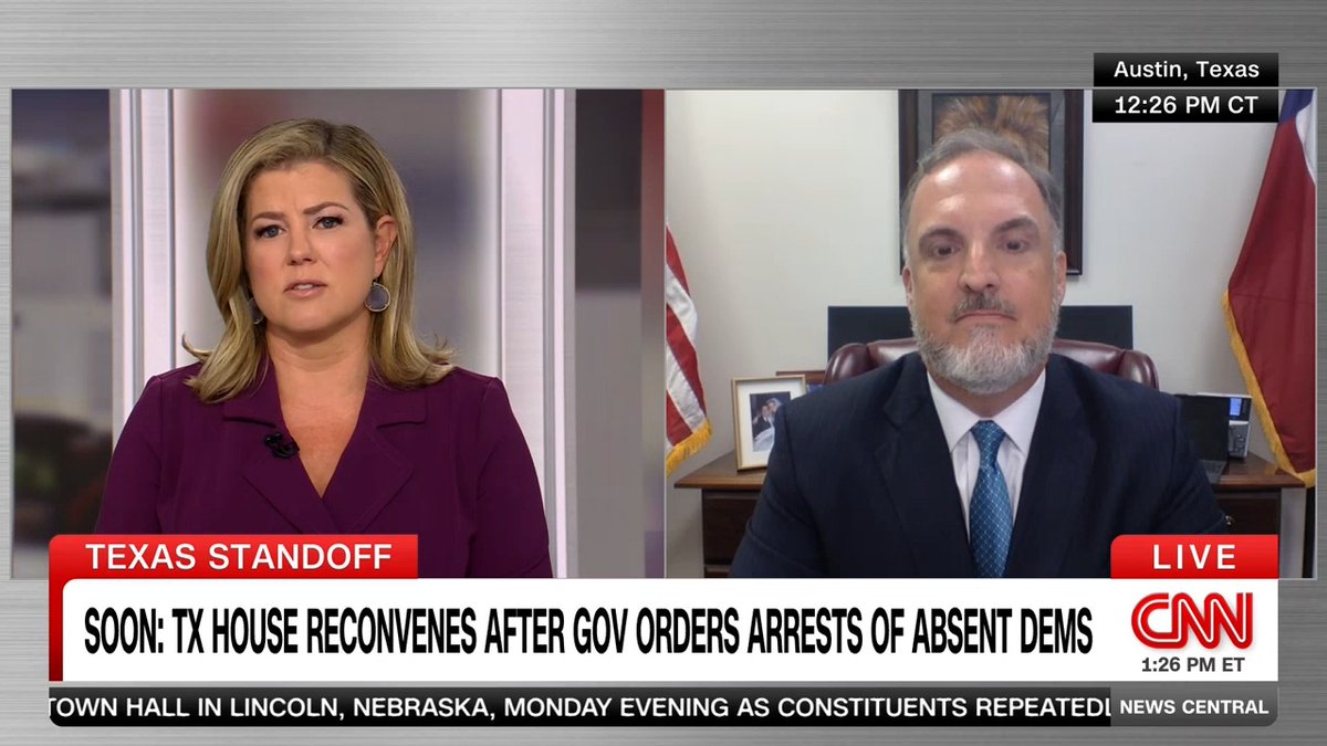 CNN'S BRIANNA KEILAR: "Why do this in a census off year when you just redistricted in 2021?" TEXAS STATE REP. MITCH LITTLE (R): "Because we can." KEILAR: "Why should you, though?" LITTLE: "Because it's good for our party."