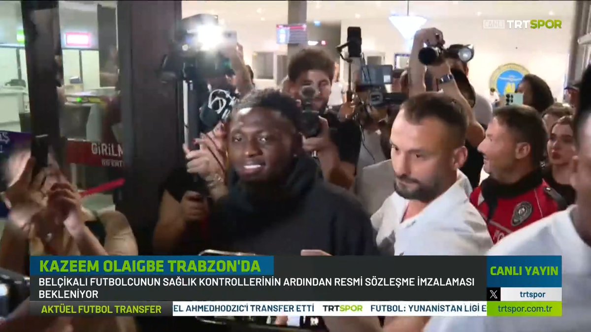 🔴🔵 Kazeem Olaigbe Trabzon’da 🛬 ✍️ Belçikalı futbolcunun sağlık kontrollerinin ardından resmi sözleşme imzalaması bekleniyor.