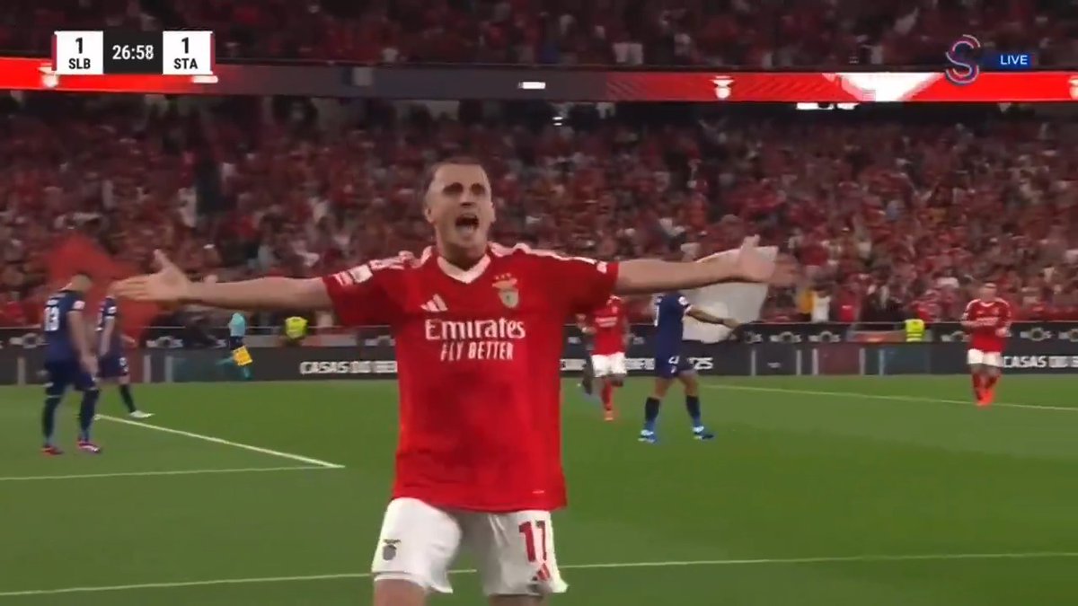 Kerem Aktürkoğlu'nun 2024-25 sezonunda Benfica formasıyla attığı tüm goller: