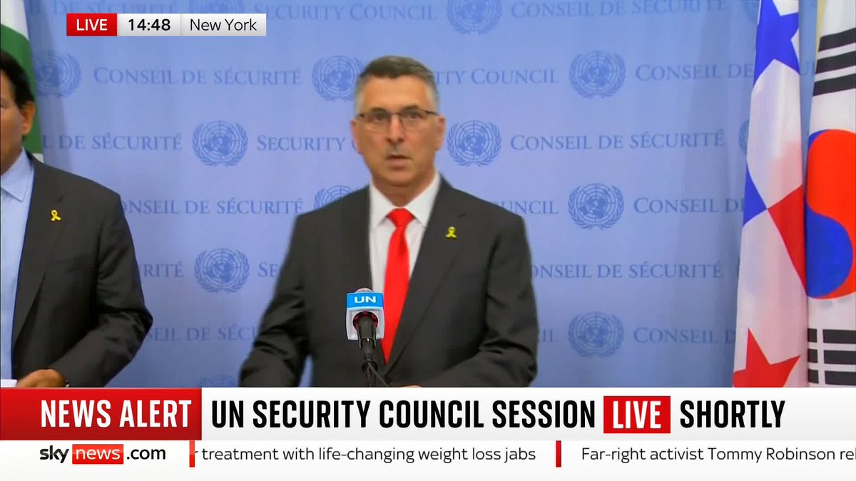 Israel's Foreign Minister Gideon Sa'ar calls for 'international pressure' to be put on Hamas to release the remaining Israeli hostages taken on October 7. 'Anything else only prolongs this war,' he says. 📺 Sky 501, Virgin 602, Freeview 233 and YouTube