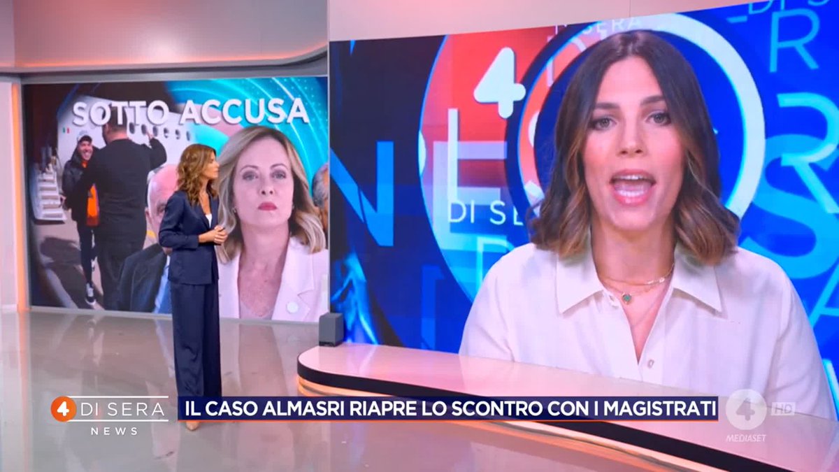 Caso #Almasri, Vittoria Baldino: "La responsabilità è tutta di Giorgia Meloni e del governo italiano di cui mi vergogno" Cosa ne pensate? #4disera news in diretta su #Rete4 e in streaming su Mediaset Infinity