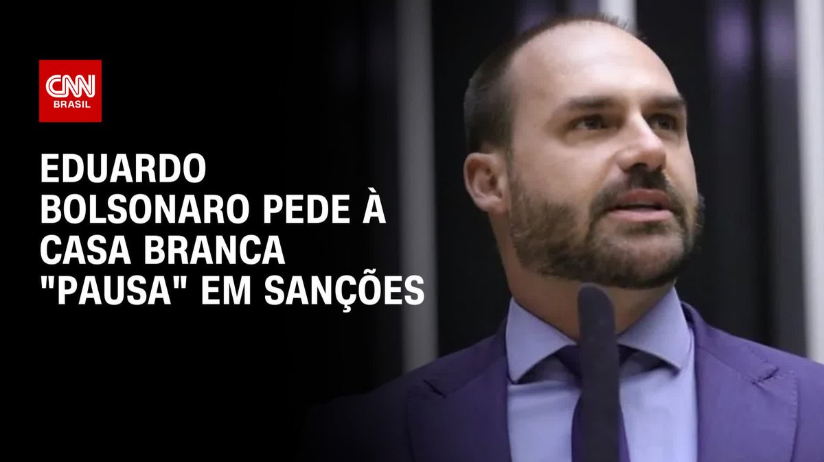Eduardo Bolsonaro pede à Casa Branca “pausa” em sanções; assista #CNN360º