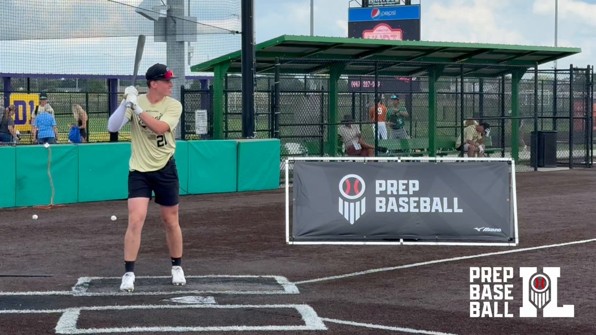 3B/RHP Kaeden Schatsiek (Brimfield, 2026; Northern Illinois) took one of the best rounds of the day, showing consistent loud contact. 108.3 mph max EV 👤 𝙿𝚁𝙾𝙵𝙸𝙻𝙴: #ILStateGames | Shooter Hunt