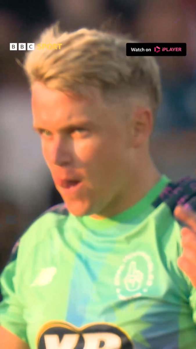 The Sam Curran slower SLOWER ball™️ Clocked at just 47.1mph. He took plenty of wickets with it in the T20 Blast, he's already started taking wickets with it in the Hundred.