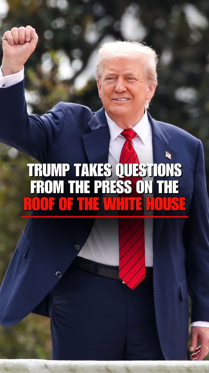 RAISE THE ROOF: President @realdonaldTrump ventured up to the roof of the White House ahead of expected ballroom renovations — and stopped to answer reporter questions while up there.