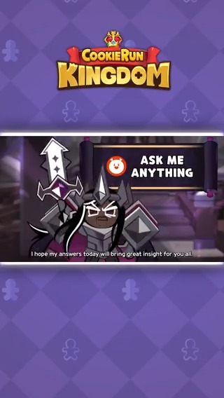 It's time for Dark Cacao Cookie to put the rumors to bed in this exclusive "Ask Me Anything" interview with the elusive king of the Dark Cacao Kingdom. Watch the full version now on the #CookieRunKingdom EN Youtube channel! #CookieRun #DarkCacaoCookie #AMA #AskMeAnything