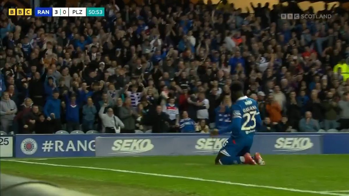 Gasman scores Rangers third and his second with his head. I’m going to mute the name Gassama for my own sanity if nothing else.
