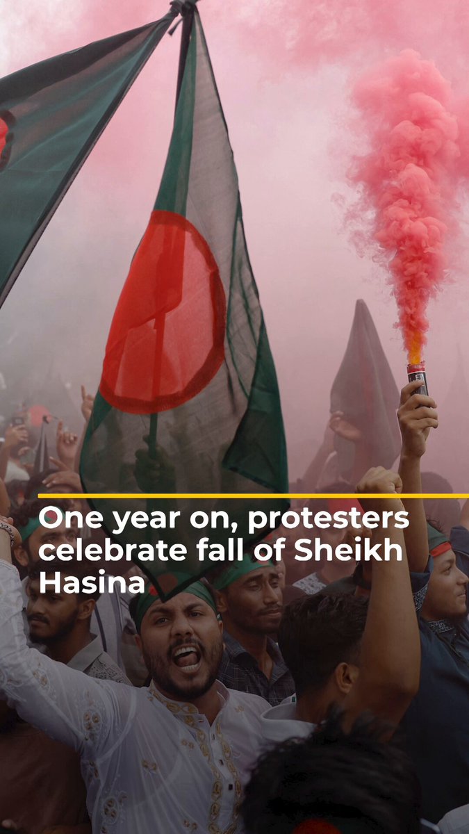 Thousands rallied in Bangladesh to mark one year since nationwide protests forced ex-PM Sheikh Hasina to resign while more than 1,400 people were killed. The country’s interim leader says new elections will be held in February.