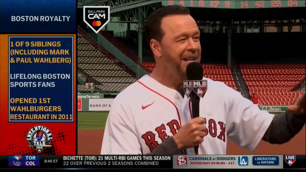Donnie Wahlberg joins IT! The accomplished actor and singer talks about his love for the Red Sox and his new TV show "Boston Blue", filming today in Fenway Park 👏 Kevin Millar | RyanDempster