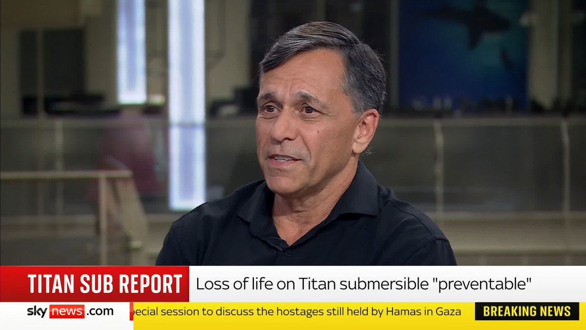 OceanGate CEO Stockton Rush "wasn’t obessed” with the Titanic, his co-founder Guillermo Sohnlein tells Anna Botting. “He was really driven by an altruistic drive to help humanity”, he says. 📺 Sky 501, Virgin 602, Freeview 233 and YouTube
