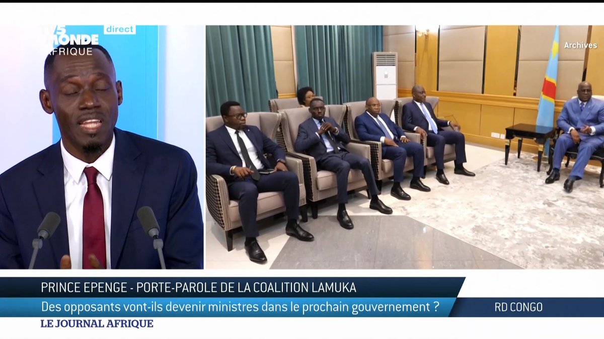 Prince Epenge est le porte-parole de la coalition d'opposition Lamuka en RD Congo. Il fait le point sur le dialogue engagé entre Martin Fayulu, l'un de ses dirigeants, et Félix Tshisekedi, le président de la République.