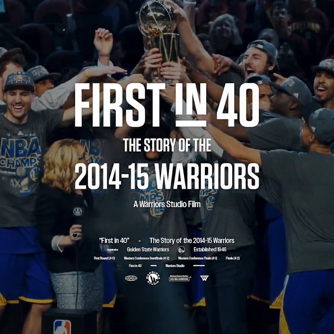 First in 40: The Story of the 2014-15 Warriors The three-part feature will premiere exclusively on First episode drops this Thursday at 2 p.m. PT. See you then, #DubNation