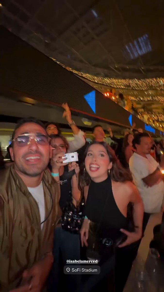 Taylor Zakhar Perez seen having fun in the background of a video at the Shakira World Tour! 📲 illulianrealty via Instagram stories (August 4th)