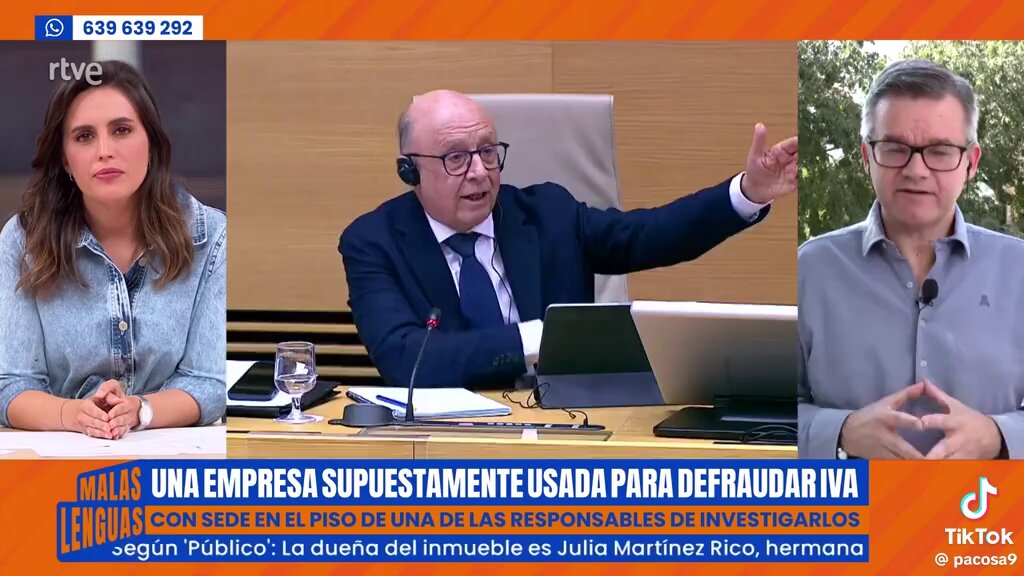 "Una de las personas encargadas de luchar contra el fraude del IVA, tenía en su casa la sede de una empresa para defraudar el IVA" Manuel Rico 👇🏼