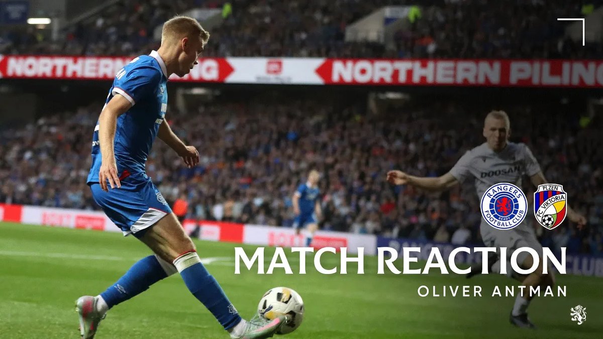 🎙️ Oliver Antman spoke to RangersTV after tonight’s 3-0 victory at Ibrox.