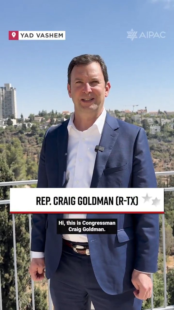 A message from Rep. Craig Goldman at Yad Vashem, as he and a delegation of House Republicans begin their weeklong educational seminar in Israel with AIEF. Thank you Rep. Goldman for standing with our ally Israel! ๐บ๐ธ๐ฎ๐ฑ