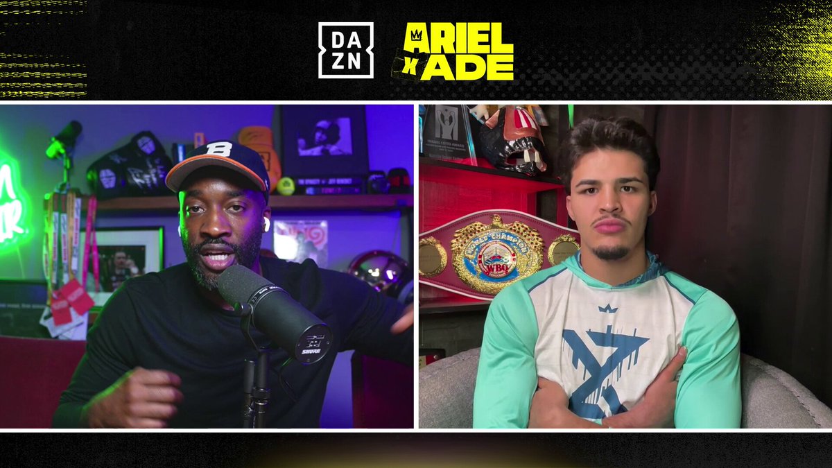 "I've been nothing but respectful to [Vergil Ortiz]. It seems like he wants to throw shots at me. There's only one fact and one fact only, I'm a champion and he's not." - Xander Zayas #ArielxAde DAZN Boxing