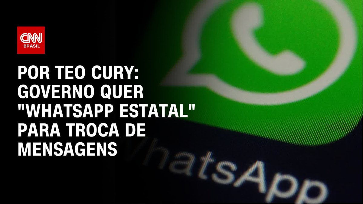 Por Teo Cury : Governo quer "whatsapp estatal" para troca de mensagens; assista #CNNARENA