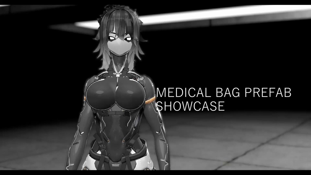 The Dynamic Medic Kit is now available for #VRChat! This big boobed robot will showcases it here #INH3 #booth_pm