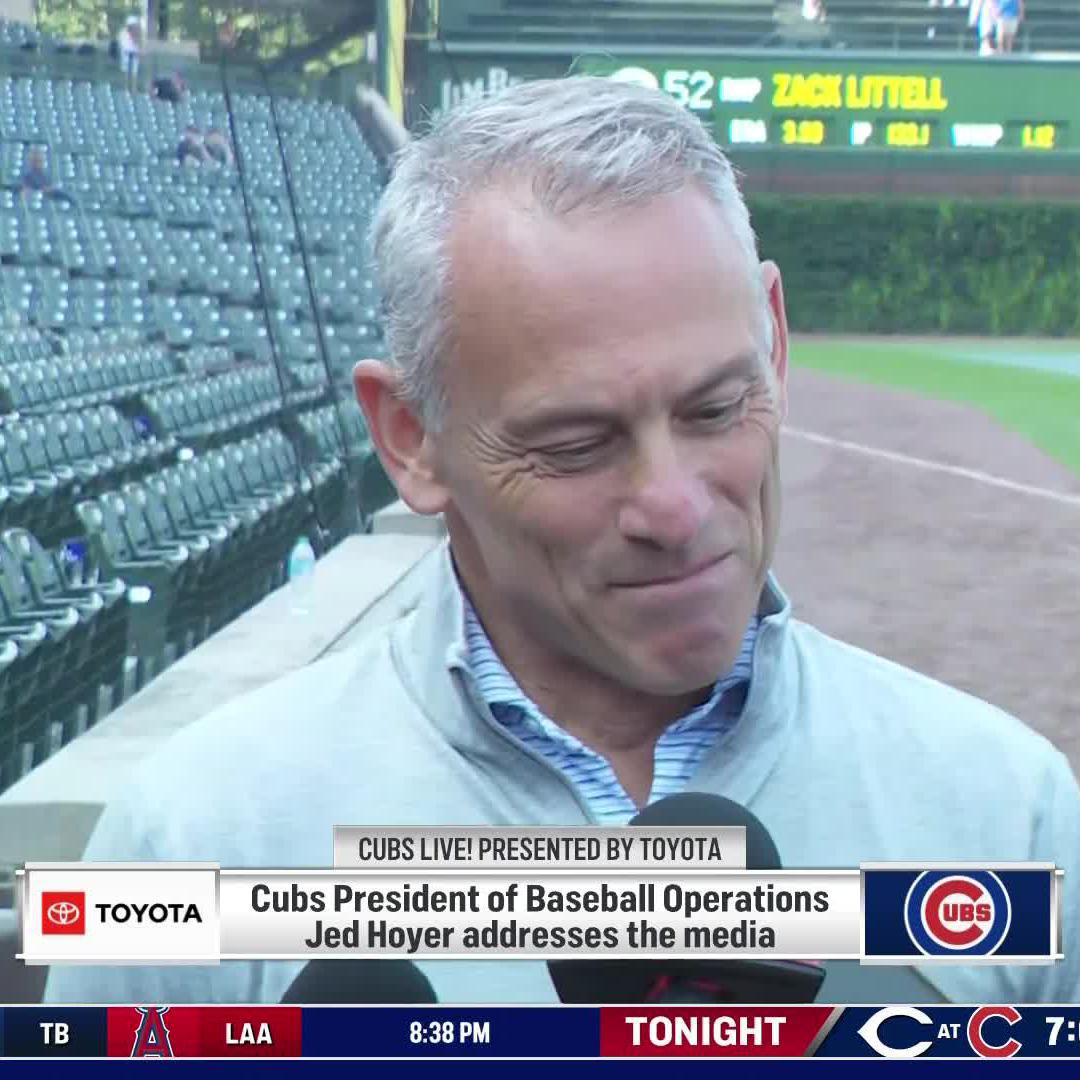 “We’re due for some of these guys to come out of their slumps … We’ll get hot again, hopefully it happens fairly soon.” Jed Hoyer on the Cubs’ recent offensive struggles.
