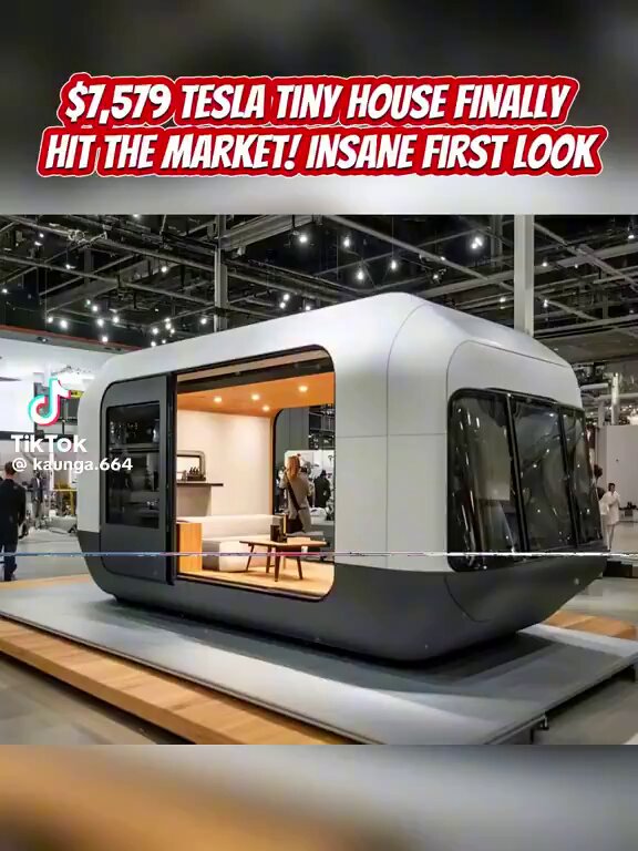 If you have $7,579 to spend just check out this TESLA tiny house. It’s intriguing with incredible features. Honestly do you think it will sell?🤔