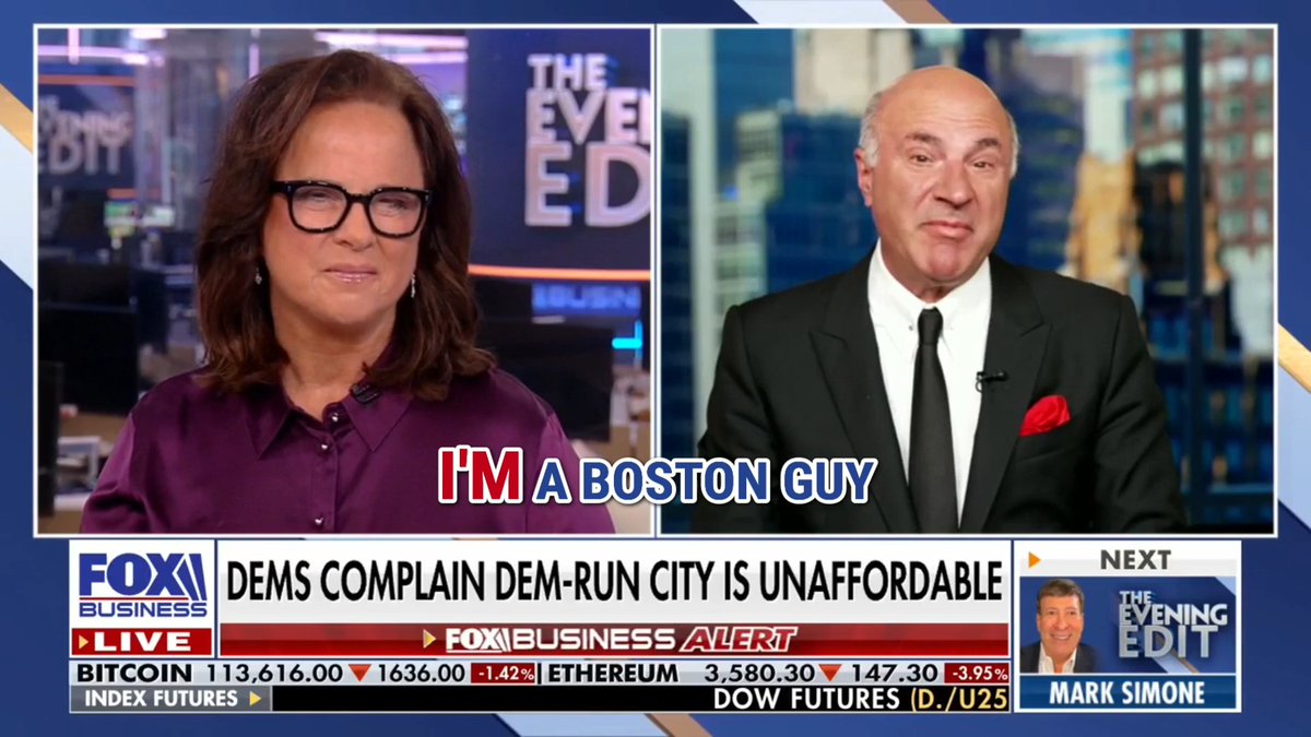 .Kevin O'Leary aka Mr. Wonderful slams Elizabeth Warren (D-MA) for her comments about making New York affordable.