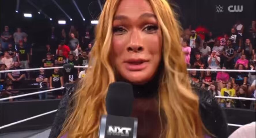 LASH LEGEND ENDED NIA ON THE MIC AND HAD A BRAWL, let this match be on smackdown PLEASE #WWENXT