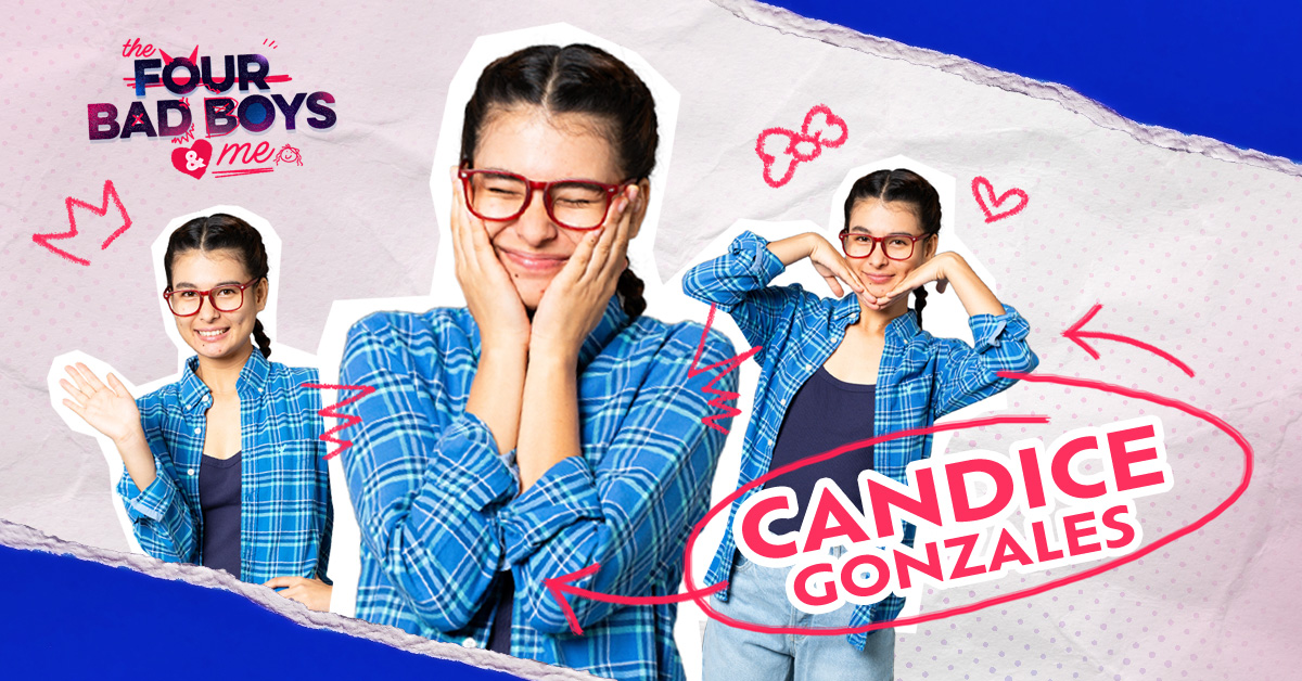 Meet Candice Gonzales: The nerdy nobody whose life is turned upside down by the Four Bad Boys! Anji Salvacion stars in ‘The Four Bad Boys and Me’—the movie adaptation of TFBBAM is NOW STREAMING FOR FREE on the ABS-CBN Entertainment YouTube channel!