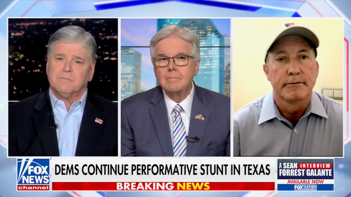 Democrats are once again pulling a performative stunt in Texas—fleeing the state in an attempt to block redistricting. But we’re not backing down. I joined Sean Hannity 🇺🇸 moments ago, alongside AG Attorney General Ken Paxton, to respond. WATCH: