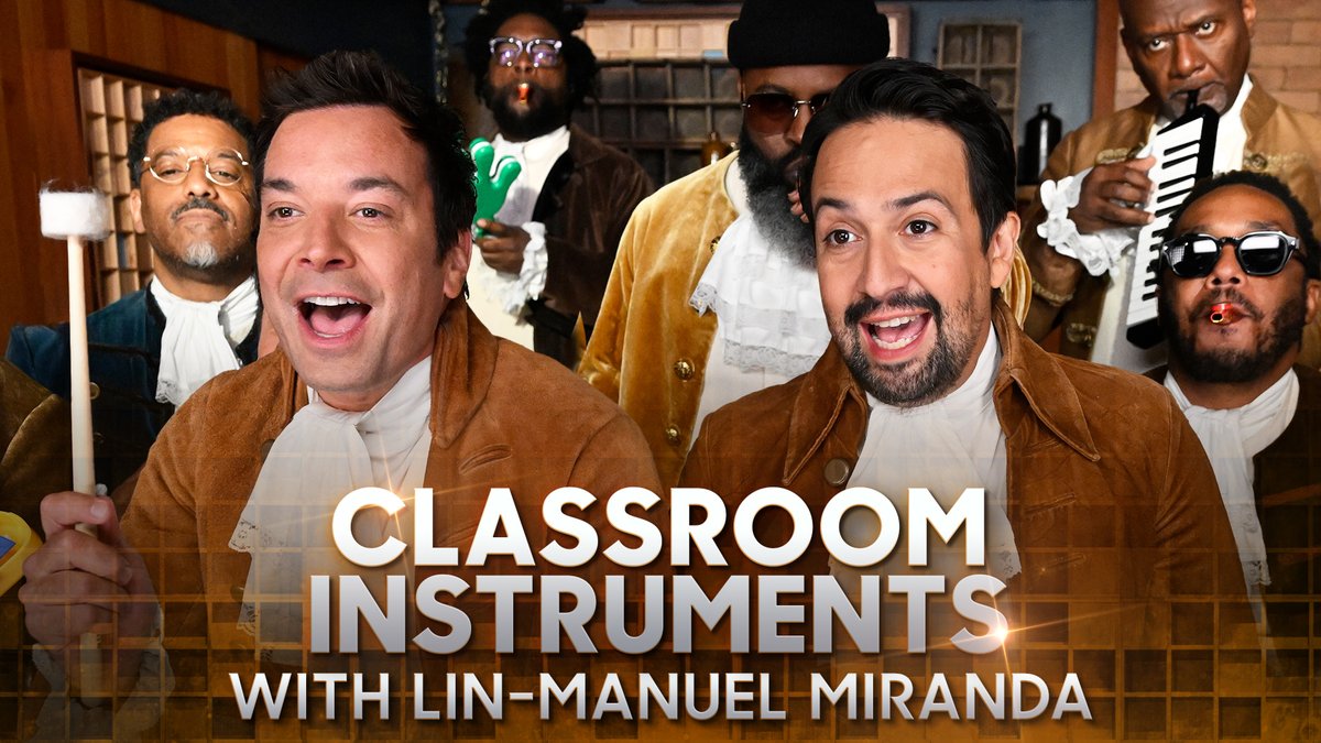 .Lin-Manuel Miranda, Jimmy & The Roots perform a Hamilton medley with Classroom Instruments ⭐ #FallonTonight #Hamilten