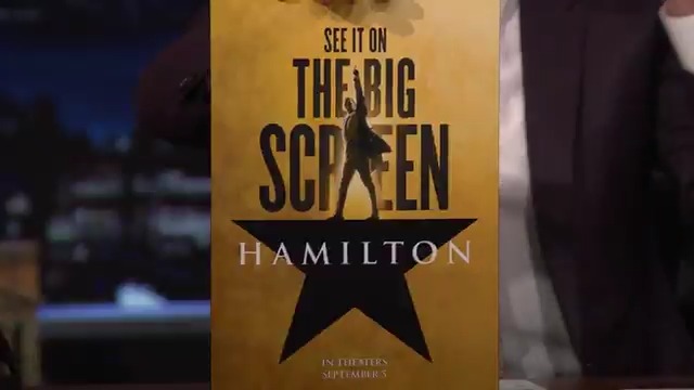 In honor of the 10th anniversary of Hamilton, Lin-Manuel Miranda announces it will be shown in theaters nationwide starting September 5th! #FallonTonight #Hamilten