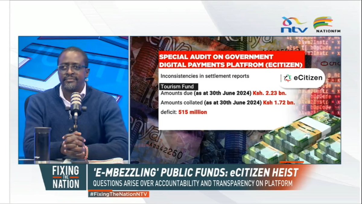E-Citizen flaws exposed: Sh9bn lost, Sh2.5bn illegally collected. #FixingTheNationNTV @nationfmke @ericlatiff @mariambishar @officialjmbugua