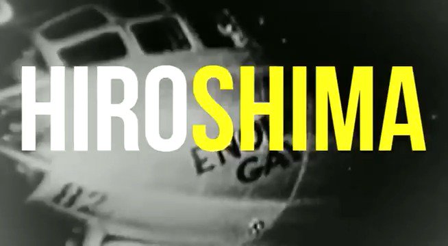 Au matin du 6 août 1945, un bombardier américain survole le Japon avec dans sa soute l'arme la plus meurtrière jamais fabriquée. 8h15, la bombe A est larguée. En une fraction de seconde, #Hiroshima est pulvérisée. #Hiroshima80