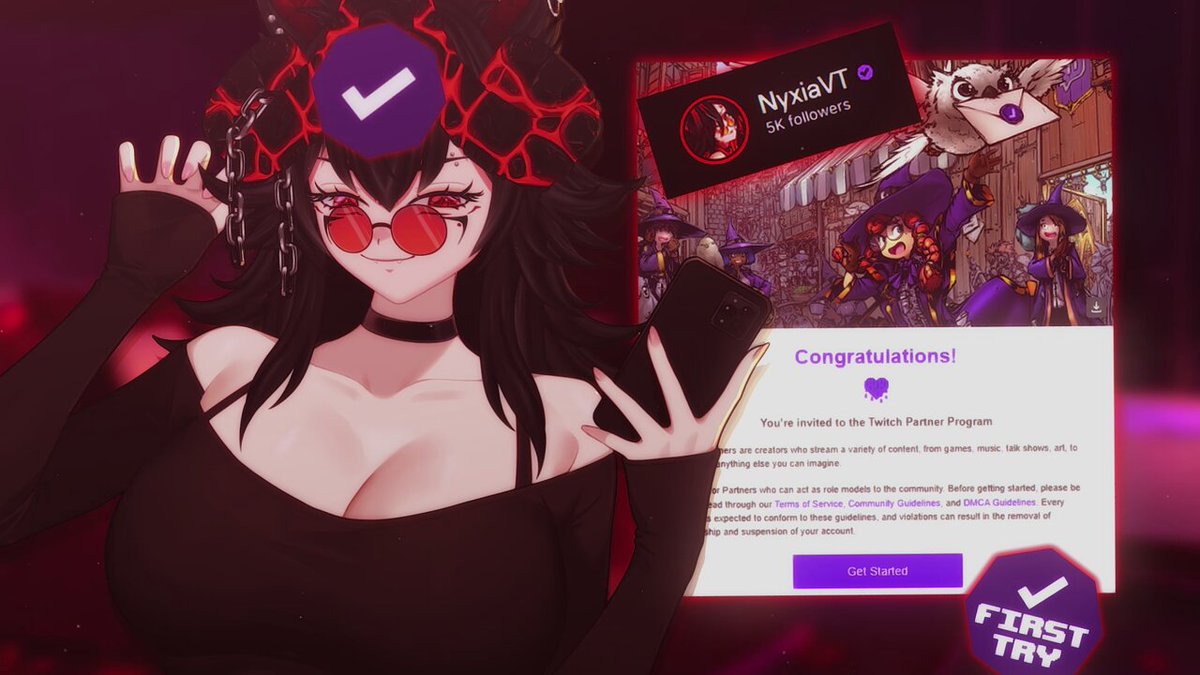 WE FUCKING DID IT! WE GOT TWITCH PARTNER 1ST TRY! Thank you all from the bottom of my heart for believing in this gremlin doggo (⁠╥⁠﹏⁠╥⁠) I’m legit crying right now 😭 it's all because of you! Let’s keep growing and chasing dreams! It only goes up from here! WE BALLIN!❤️