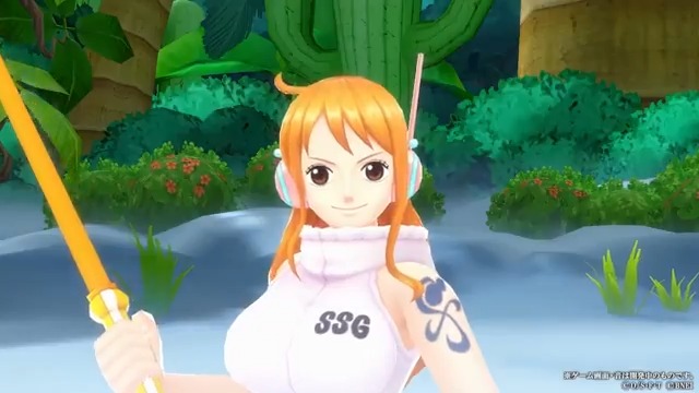 【新キャラ紹介】 ■エッグヘッド ナミ 赤属性/ゲッター お宝奪取中にダメージを受けると、パワーゲージを消費して強力な反撃を行うぞ💥 高速移動しつつ敵を感電させる『雷霆』と、攻撃発生までの隙が小さい『未来キック』を駆使してパワーゲージを貯めよう! #バウンティラッシュ #ONEPIECE