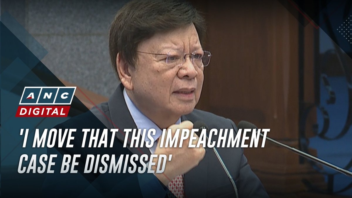 Senator Rodante Marcoleta moved on Wednesday (August 6) to dismiss the impeachment case against Vice President Sara Duterte. The rookie senator made the bid during his privilege speech on the Senate's vote on Duterte's impeachment trial.