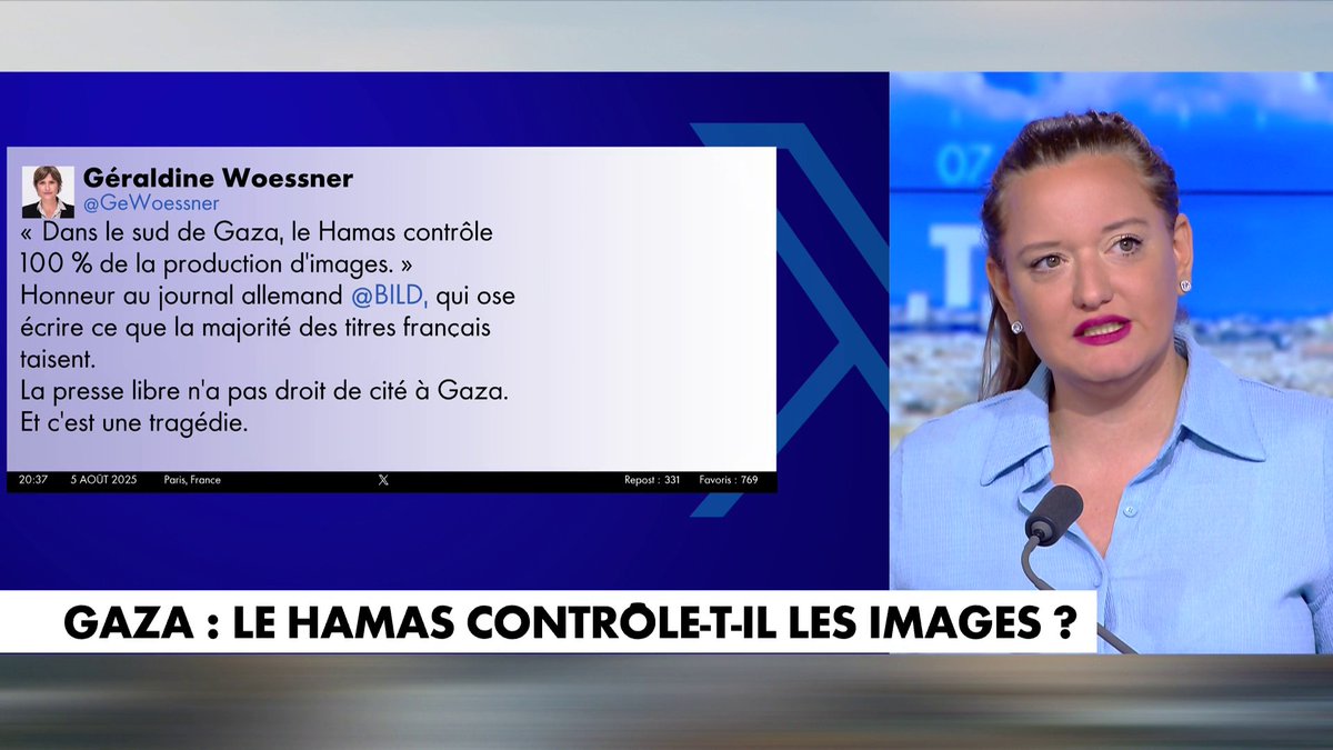 La journaliste Noémie Halioua s’explique sur le contrôle de Gaza par la propagande du Hamas : «Gaza, il faut comparer ça à la Chine ou à la Corée du Nord», dans #HDPros
