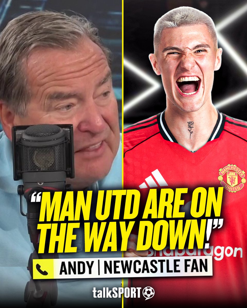 😤 "Why would you choose Man United, which is a basket case club!"" 🤦‍♂️ "Man United's on the way down, we're on the way up!" #NUFC fan slams Sesko for picking money over ambition by choosing to join #MUFC! 😡