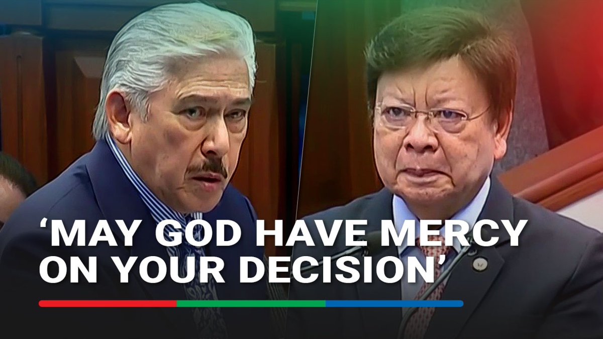 “May God have mercy on your decision.” This is how Senate Minority Leader Vicente Sotto III reacted Wednesday as 19 senators voted against his motion to archive Senator Rodante Marcoleta’s motion to junk the impeachment complaint against Vice President Sara Duterte.