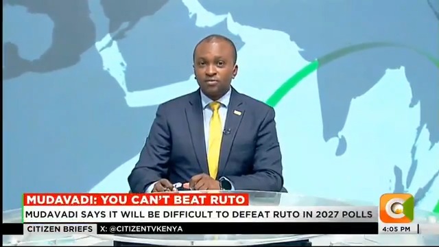 Mudavadi: You Can’t Beat Ruto Mudavadi says it will be difficult to defeat Ruto in the 2027 polls Mudavadi: There has never been a one-term president in Kenya #CitizenBriefs