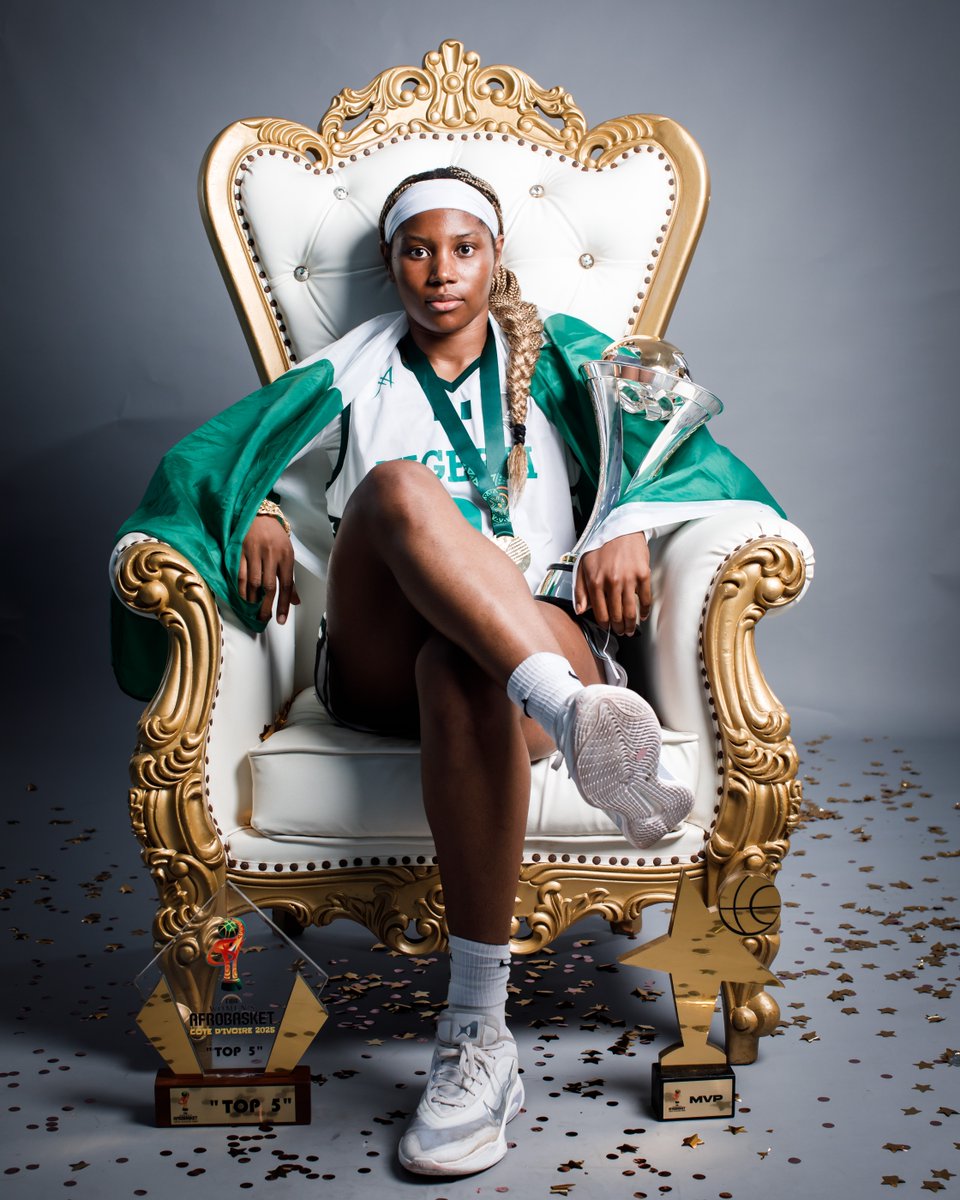 🇳🇬 Amy Okonkwo, OLY (OON) 🐯 👑 Back-to-back. No fluke. Just dominance. Watch the MVP cook — the court is hers now! 🔥🏀💯 Official Team Nigeria Basketball x #AfroBasketWomen #LeadWithLegacy