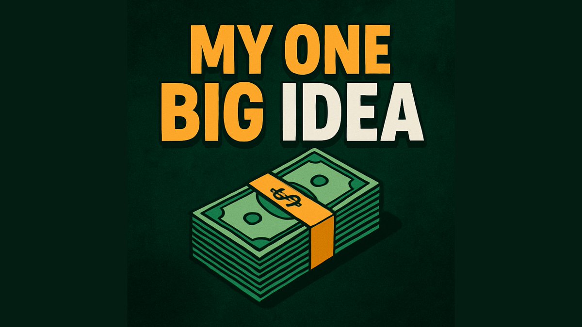 Every great investor gets one BIG IDEA in their lifetime. They spend their whole lives trying to express it over and over again. Here is mine...
