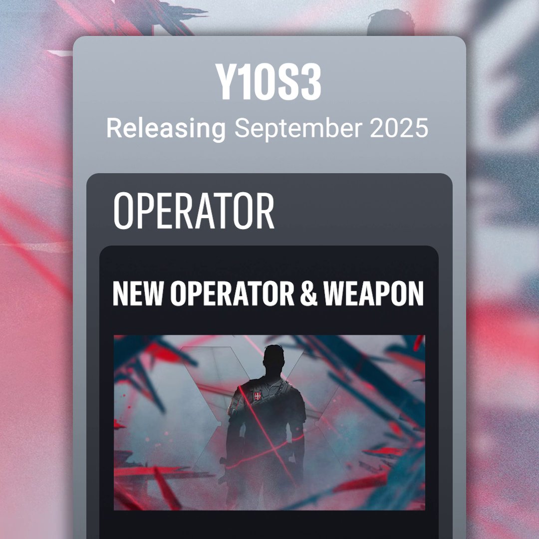 🎲 MID-SEASON ROADMAP UPDATE 🎲 Coming in Y10S3: 🙋♂️ New Operator 🔫 New Weapon 🗺️ Modernized Maps ⚖️ Balancing Updates 🔀 Dual Front Updates ✅ & more! Get an early look here 👇