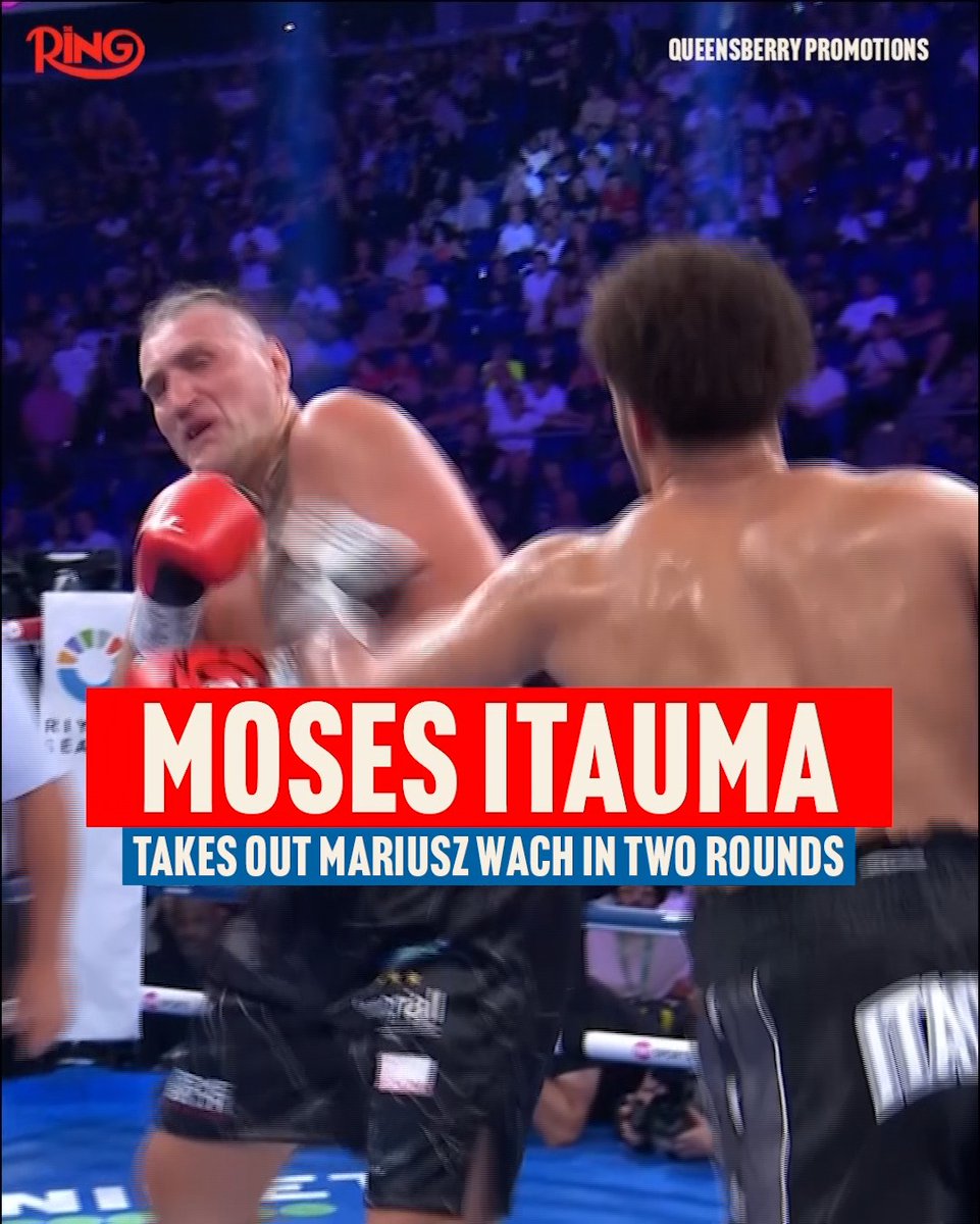 Moses Itauma made a statement when he took out durable veteran Mariusz Wach far quicker than anybody has before 😳 The heavyweight prodigy faces his toughest test yet against Dillian Whyte on August 16th in Riyadh.
