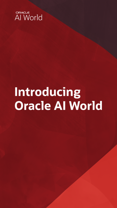 Oracle CloudWorld is now Oracle AI World! Learn more about the next evolution of our flagship event: #AIWorld