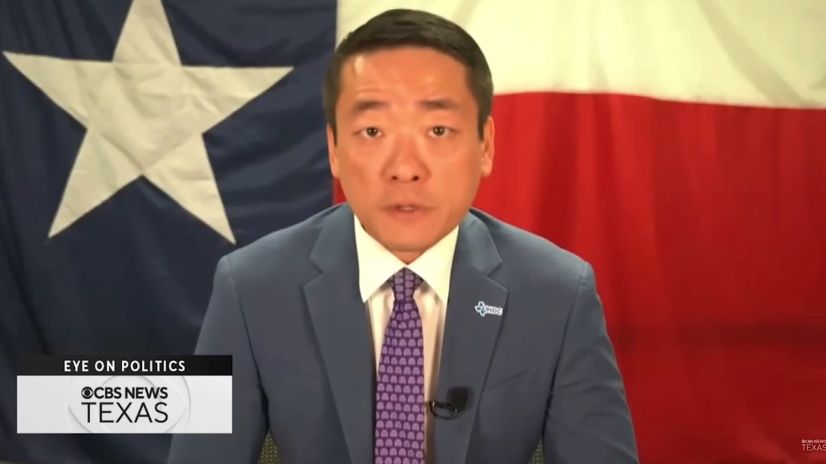 REPORTER: "Why not go back and fight it out or negotiate with Republicans on these maps?" TEXAS HOUSE DEMOCRATIC CAUCUS CHAIR GENE WU: "Because there's no interest in negotiations. The Republicans can only do what Donald Trump tells them to do. They have no independent thinking. They have no independent will anymore. It's simply that by Donald Trump saying that he demands it, they must obey the king."