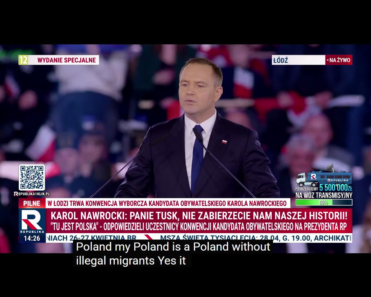 โก๐ต๐ฑ Karol Nawrocki, the new President of Poland: "My Poland is a Poland without illegal migrants. It is a Poland where instead of integration centers, there are deportation centers for those who want to destroy our safety." MEGA ๐ช๐บ๐ช๐บ