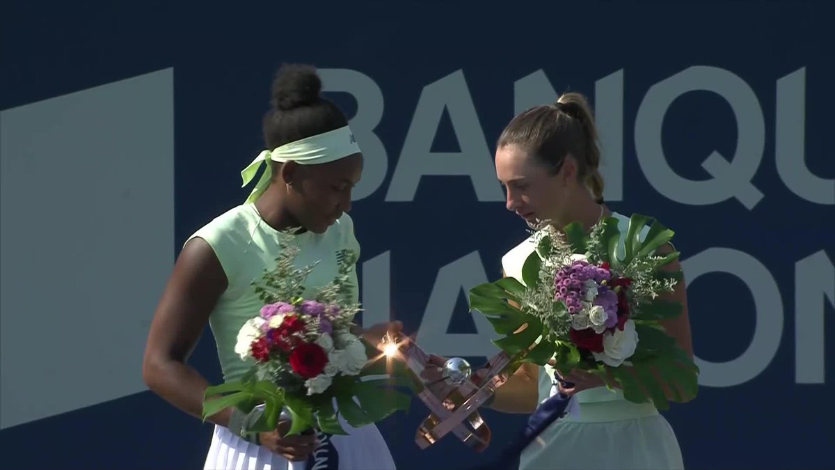 trophy secured ✅ Coco Gauff | #OBN25
