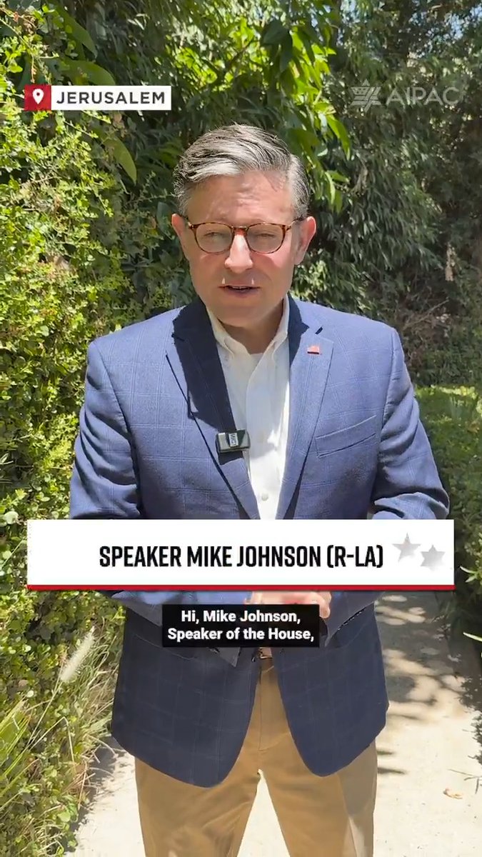 Thank you Speaker Mike Johnson for your steadfast pro-Israel leadership! House Republicans is in Israel this week with AIEF to experience the Jewish state firsthand and to reaffirm America's strong support for our ally! ๐บ๐ธ๐ฎ๐ฑ